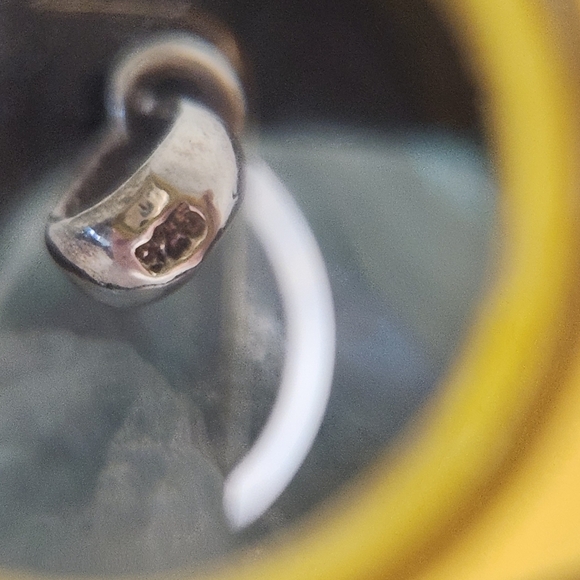 Rainbow Flourite Skull Silver Necklace - Picture 11 of 13